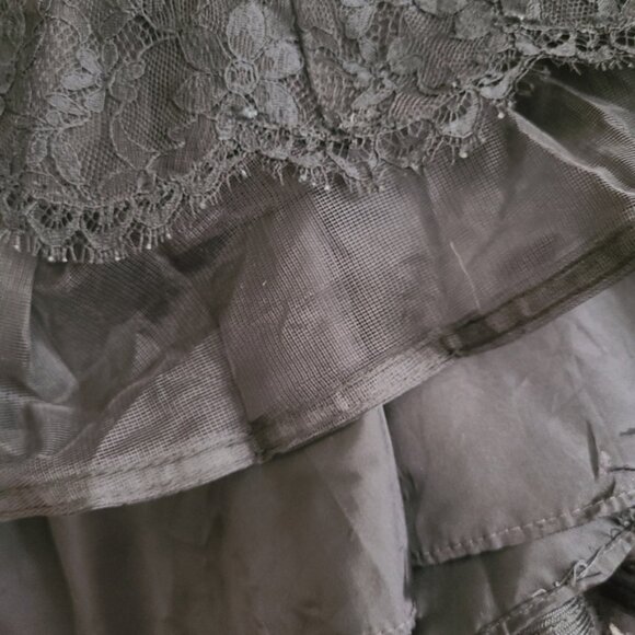 Leonard Arkin Black Lace Union Made 50s 60s Witchy Vintage Midi Dress - Picture 10 of 15